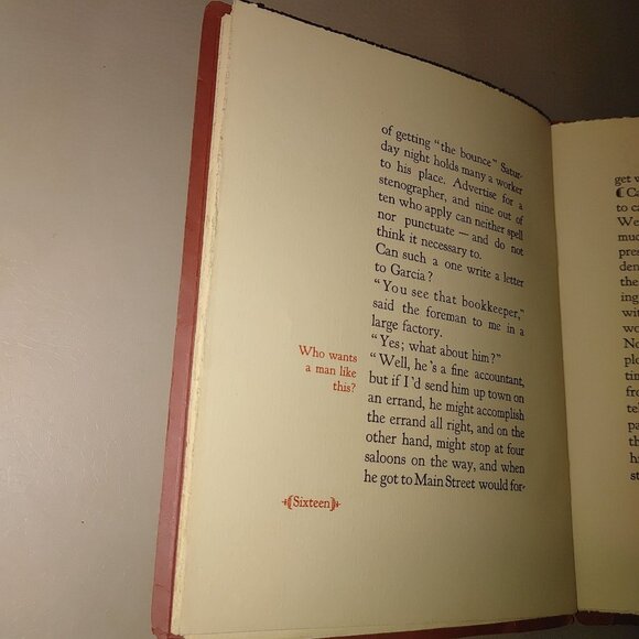 Elbert Hubbard 1926 A Message To Garcia Leather Bound Book Collier Son - Picture 6 of 11